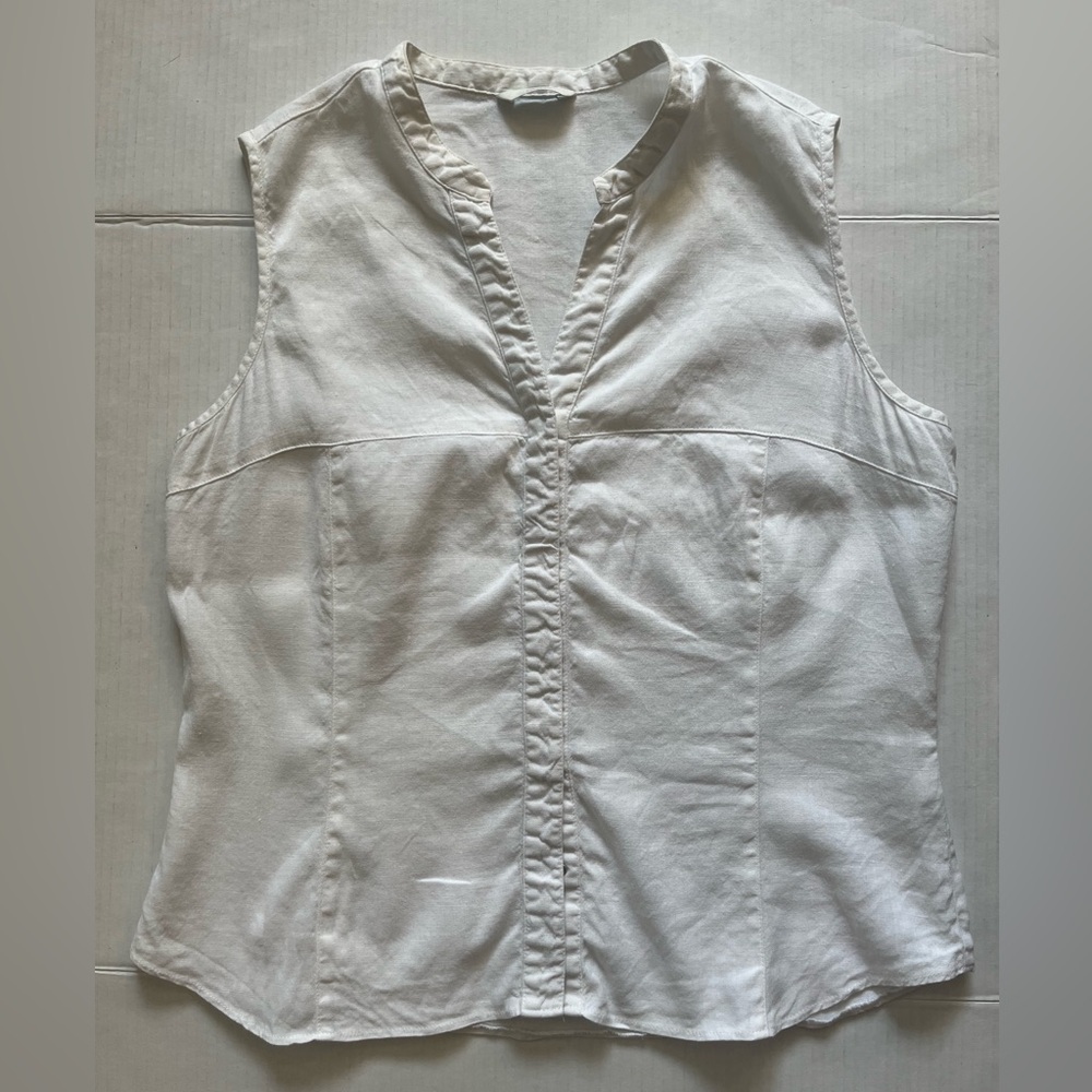 Marks & Spencer White Sleeveless Top